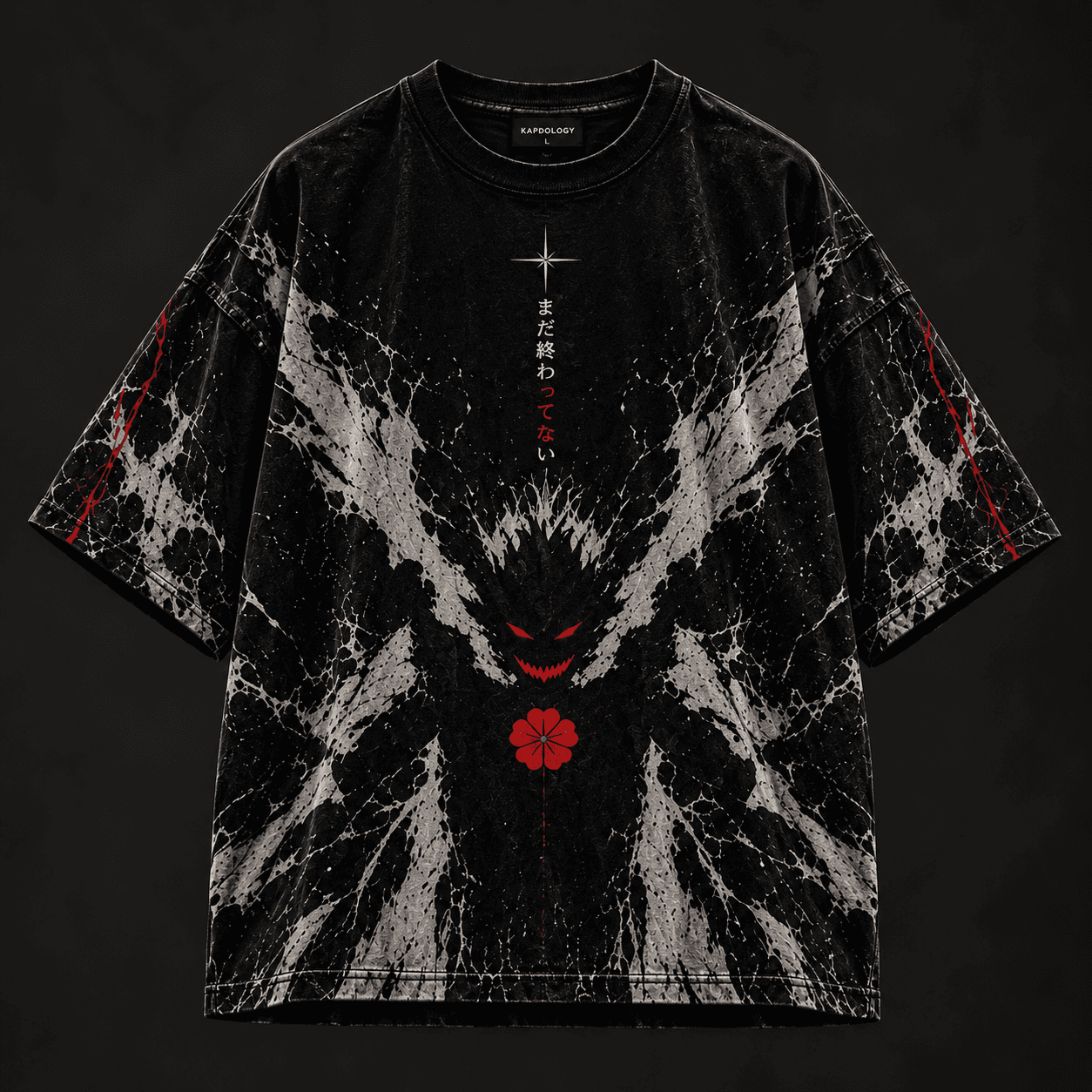 Demonic Splatter Raw Graphic Tee