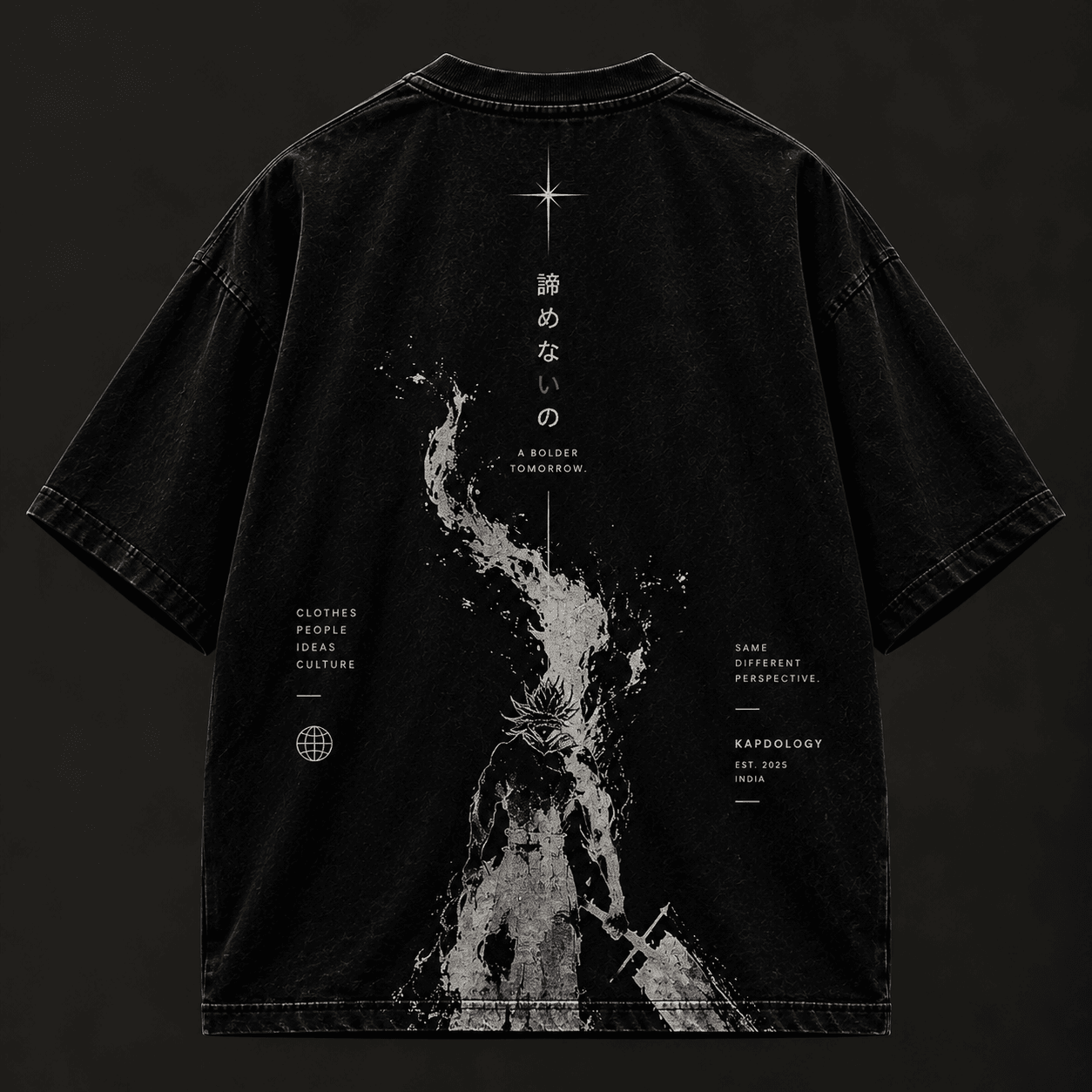 Distressed Ronin Acid Wash Tee