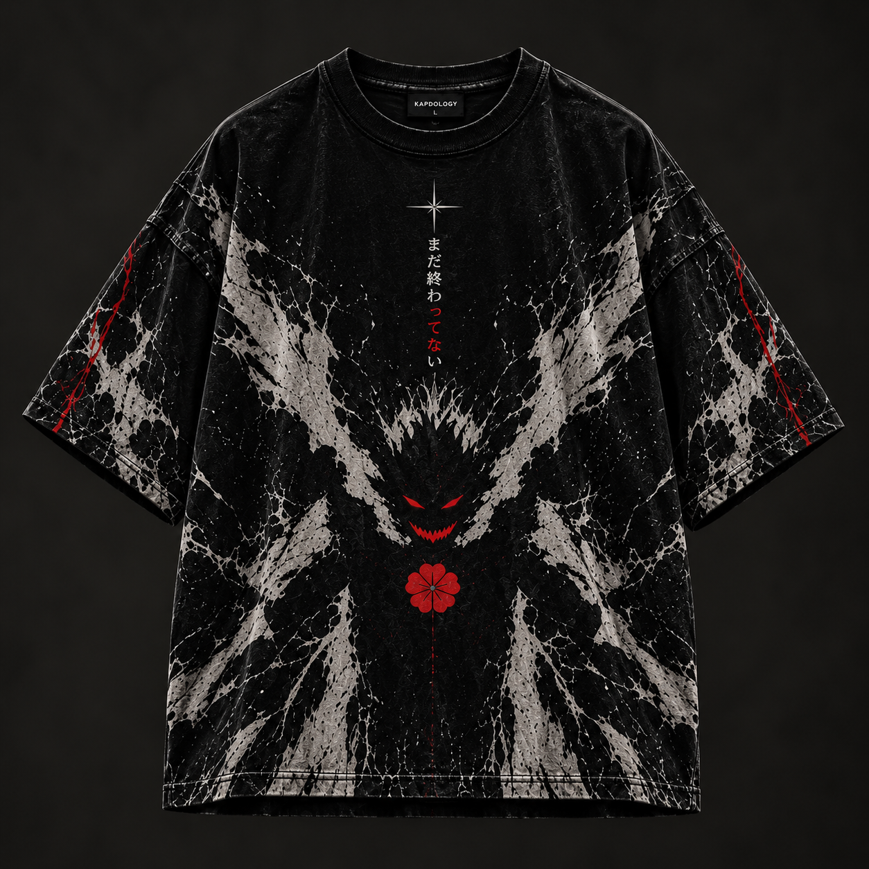 Demonic Splatter Raw Graphic Tee